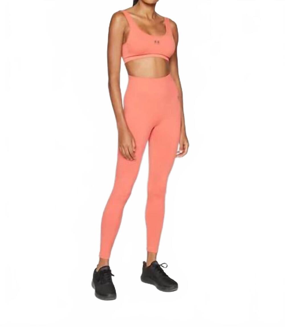 NEW P.E. NATION women's restore seamless legging in brick red
